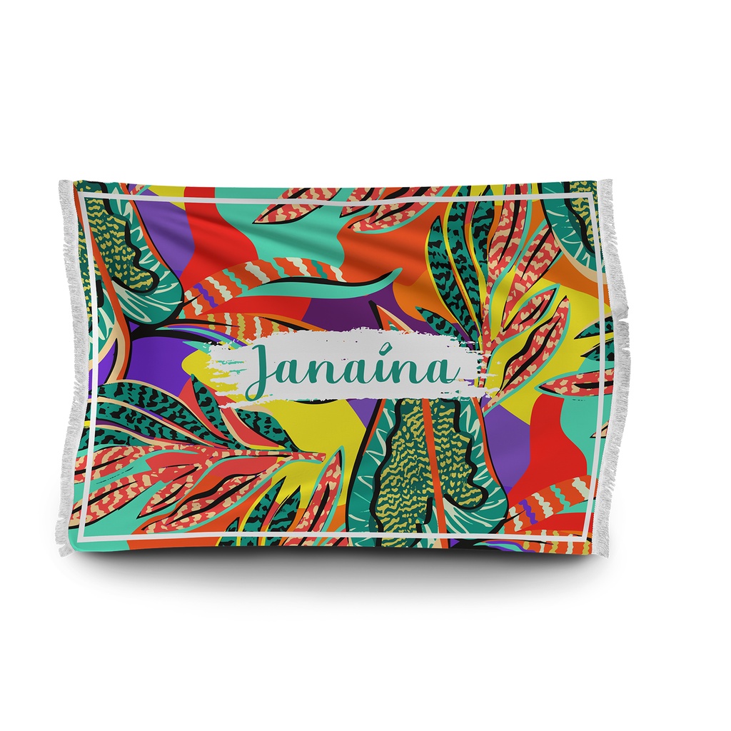 Canga Personalizada Colorida Diversos Modelos 145x100 Canga de Praia com Nome Pareô | Shopee Brasil