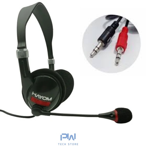 Headset Office Hf Hayom Fone De Ouvido Com Microfone Para Pc E