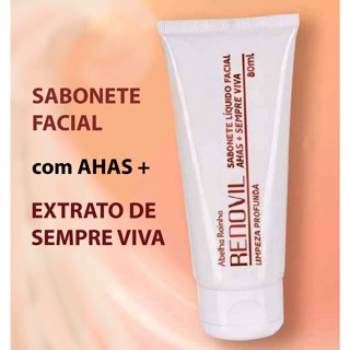 Sabonete Liquido Facial Renovil com AHAS + Sempre Viva - Abelha Rainha 80ml