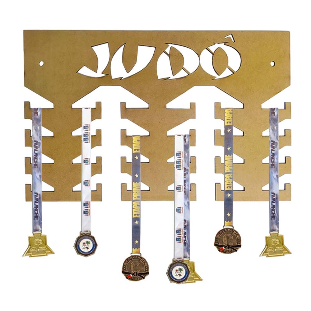 65 Porta Medalhas MDF Suporte Medalha Campeonato judo