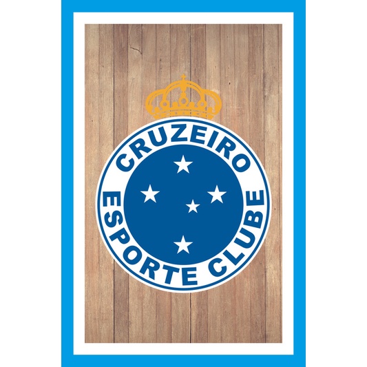 Placa Quadro Decorativo Cruzeiro Mafia Azul Zeiro maior de minas de MDF 6mm (Não empena com tempo) 20x28cm Impressão Direta 93