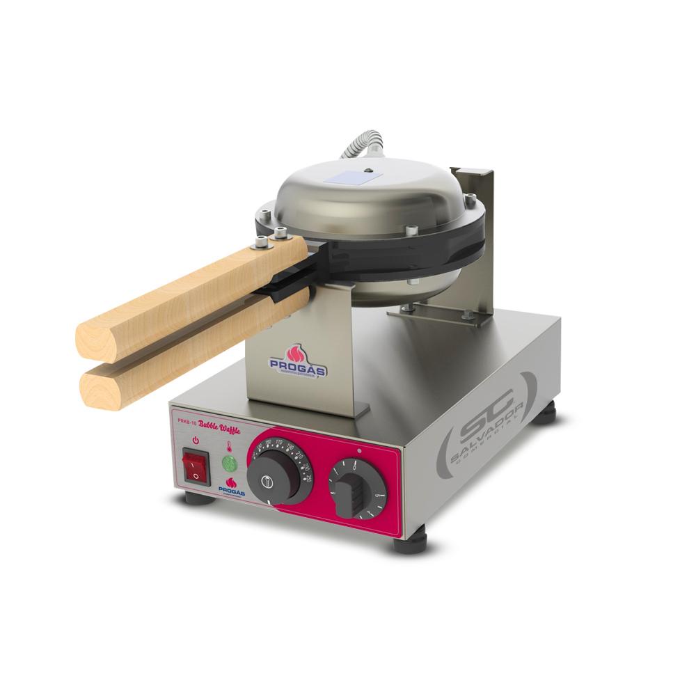 Máquina Chapa Prensa Molde de Bubble Waffle Profissional PRKB-10 Progás