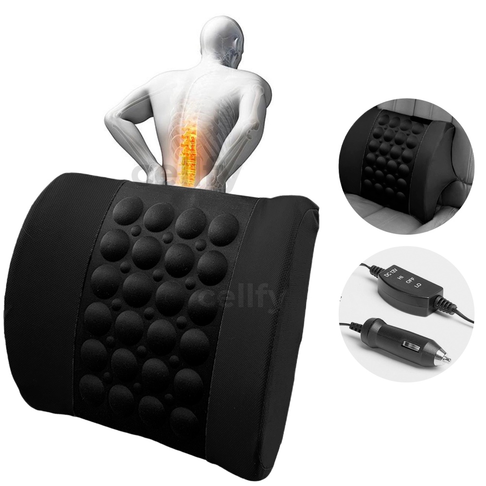 Almofada para Lombar Carro Caminhão Suporte Veicular de Massagem Vibração Lombar Automóvel