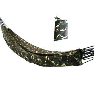 Rede De Dormir Caça Camping Camuflada Exército Suporta 120kg