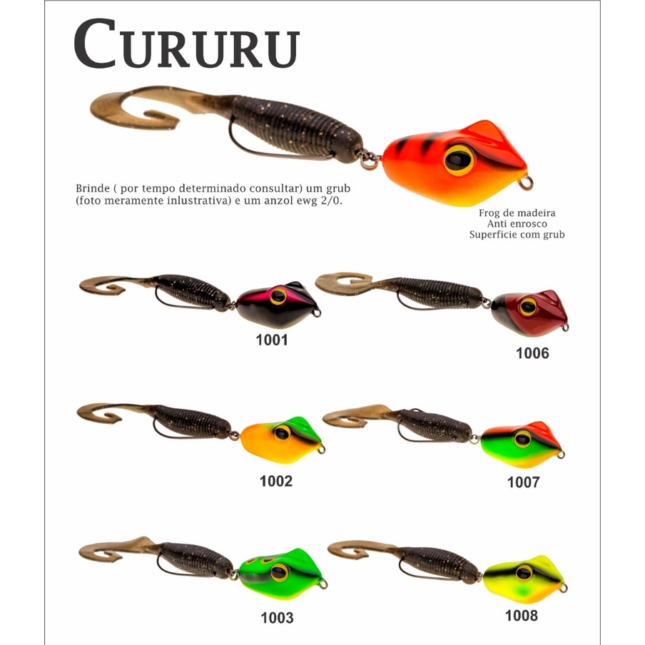 Isca Artificial OCL Cururu – by Fábio Baca 4cm 7g