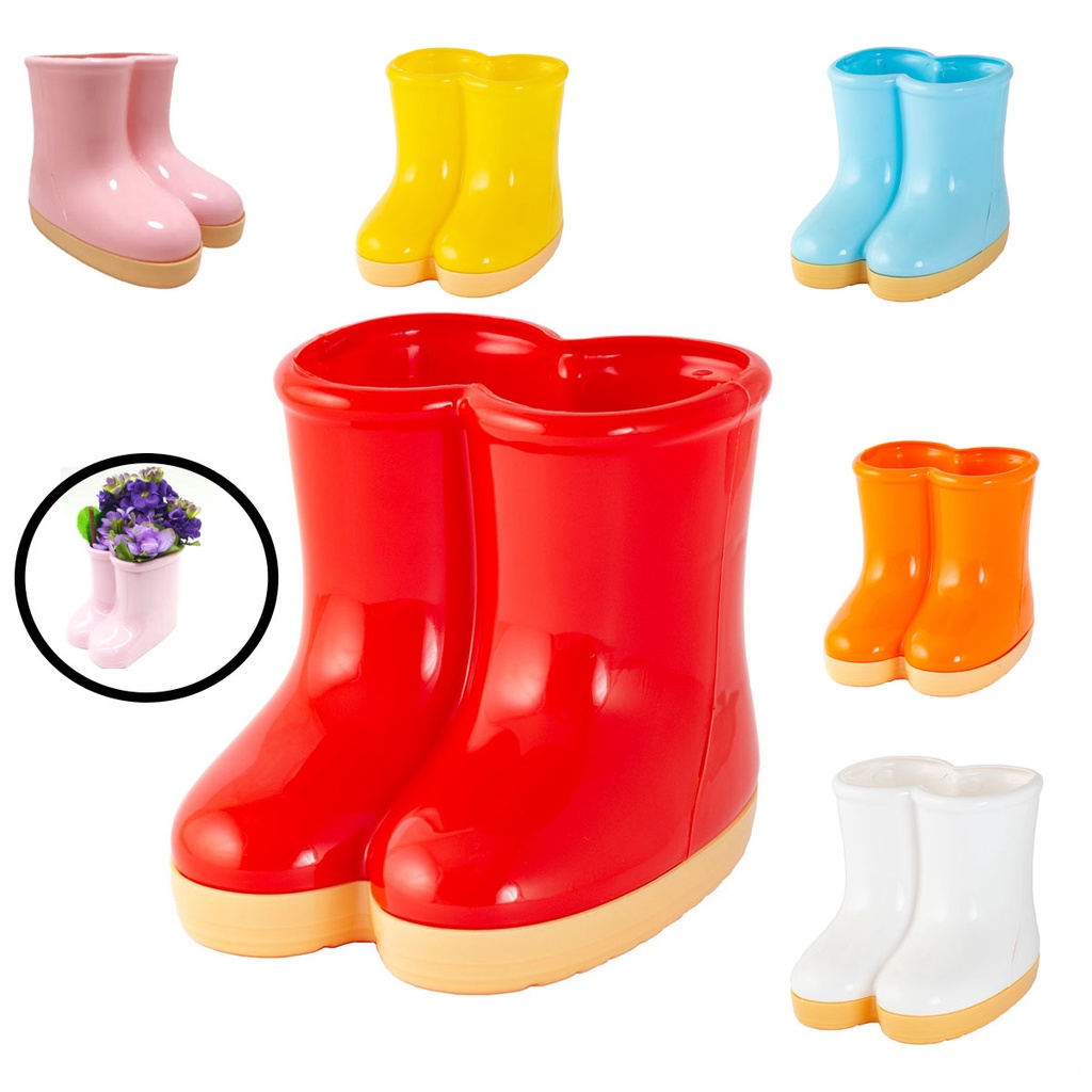 Vaso Bota Botinha Galocha Acrílica Decorativa Festa Decoração Cozinha Promoção Queima de Estoque