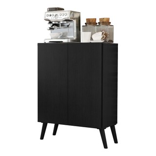 Aparador Retrô Multimóveis Cantinho do Café 2 Portas FG3609 Preto em Oferta na Shopee
