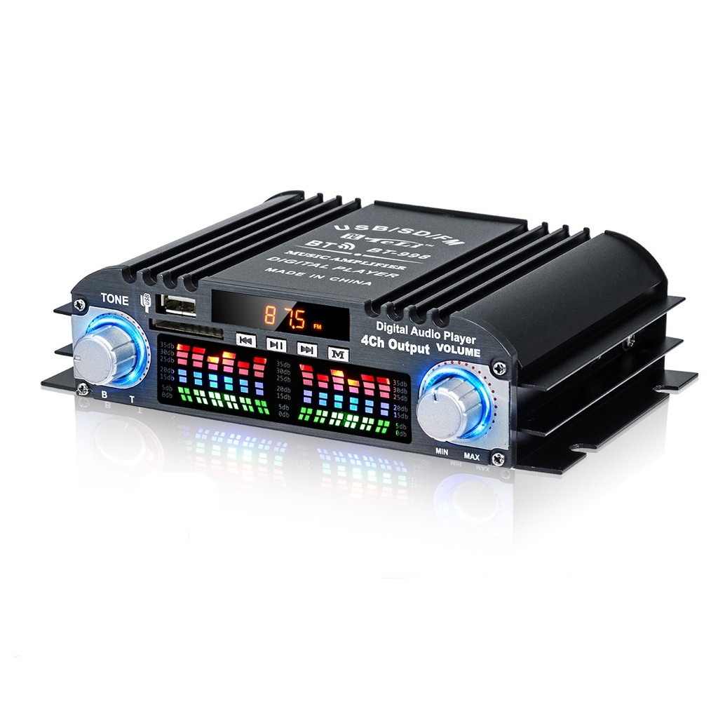 Amplificador de audio para auto 12V/110V/220V 800W Mini Bluetooth