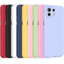 Kit 2X1 Xiaomi Redmi MI 11 Lite - Capa Silicone Líquido Aveludada Colorida + Película Ceramica 9D