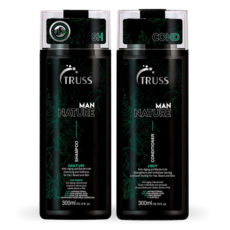 KIT SHAMPOO E CONDICIONADOR MAN NATURE TRUSS