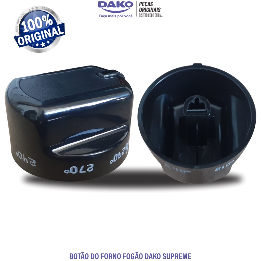 Botão Dako Forno Com Estampo 100% Original