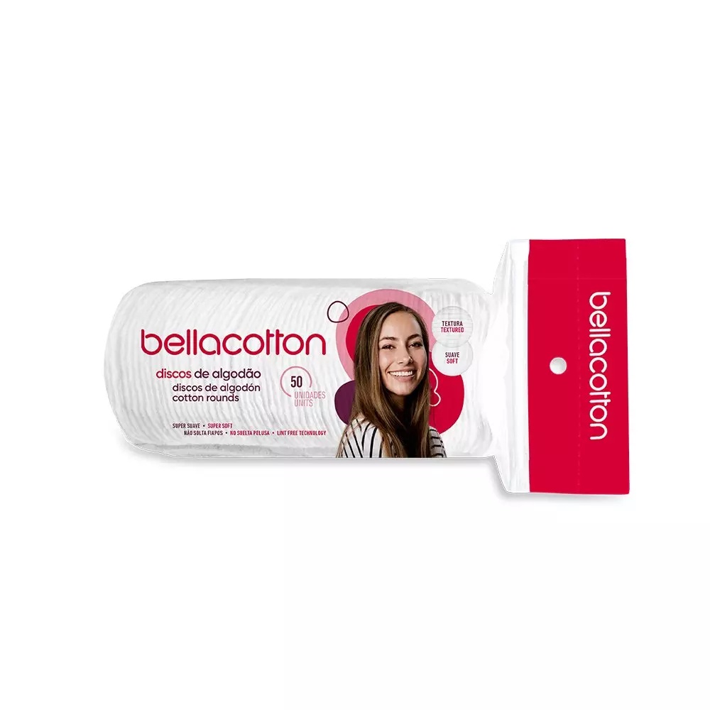 Discos de 100% Algodão para Limpeza Fácil