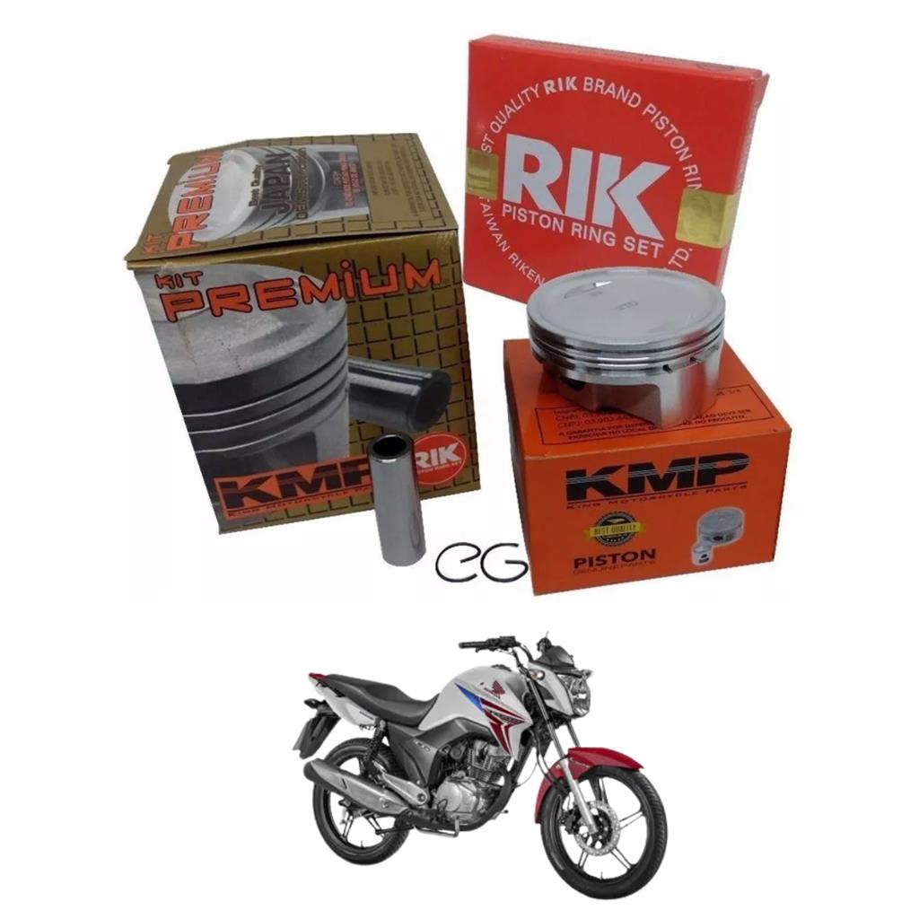 Pistao Kmp C/ Aneis Premium 70,50mm P/ 220cc Cg 150 /0,50mm em Oferta na Shopee