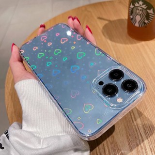 Capa De Celular Holográfica De Coração Para IPhone 15 Pro Max 14 Pro Max 11 Pro Max/13/12 XR/XS X/6/6S/7/8/SE2020/13Mini/6Plus/8Plus/7Plus