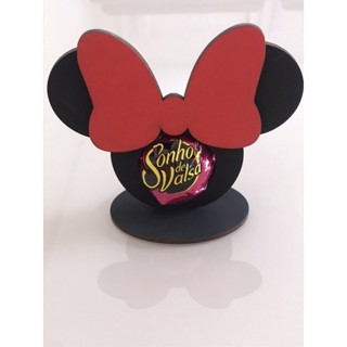 centro de mesa minnie mdf aniversário bombom