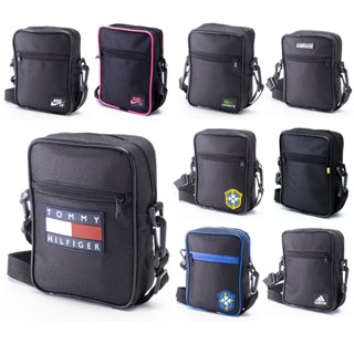 Shoulder Bag Mini 2 Bolsos, 2 ziper, Feminina e Masculina, Esportiva, Alça Regulavel