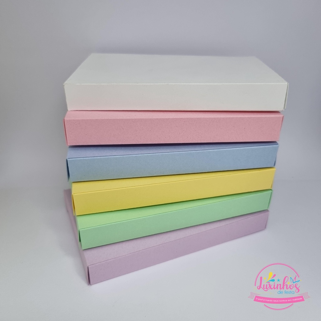 Caixa Kit Kat Chocobox Lisa Cores Candy Cor Única Para Personalizar – 5 ...