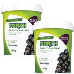 Kit 2 Forth Jabuticabeiras 400g Fertilizante Adubo - Forth