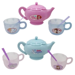 Cozinha Infantil de Brinquedo Conjunto Mini Chá Copo De Brinquedo Bandeja Crianças Cozinha Infantil