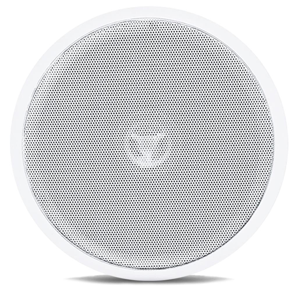 Arandela Coaxial Com Tweeter Fixacao Teto Caixa Som Ambiente Redonda Branca - Audio