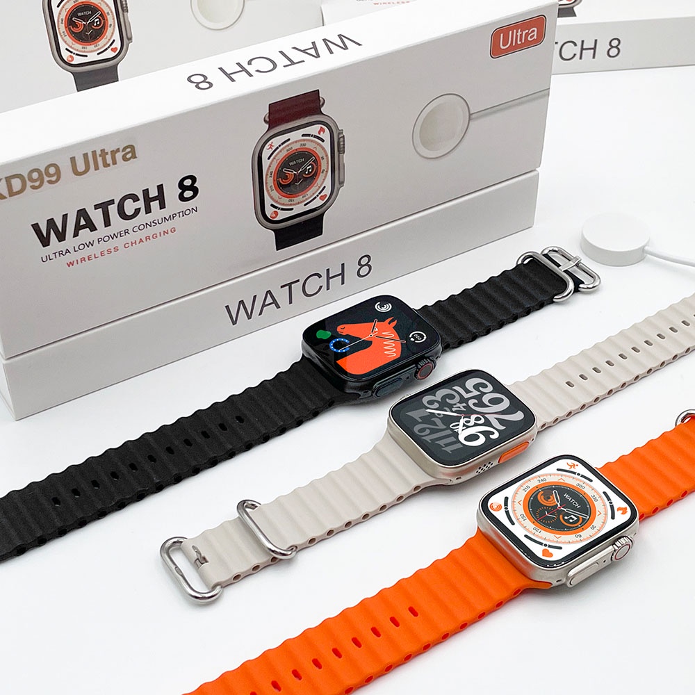 Smartwatch Original IWO KD99 Ultra Smart Watch 8 Series 8 Bluetooth Chamada Assistente De Voz À Prova D'água Carregamento Sem Fio
