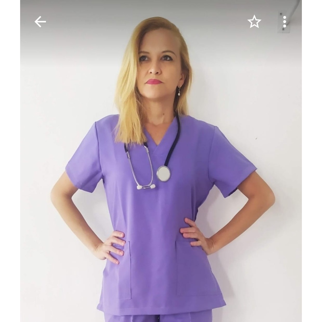 Bata hospitalar - Scrub (somente blusa) Pijama cirúrgico (Tam PP ao EXGG - forma grande)