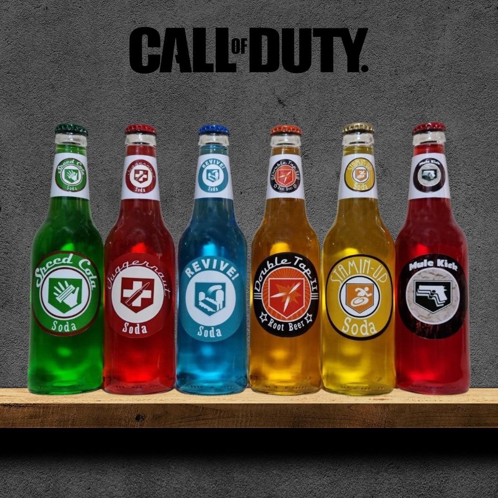 Perks - Call of Duty Black Ops - Kit com 6 Garrafas