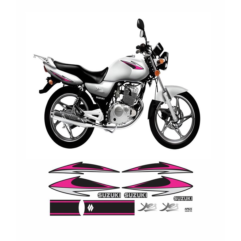 Adesivo Kit Suzuki Yes 125 2005/2012 Rosa