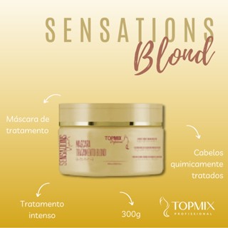 Máscara de tratamento Loiro Sensations Blond Topmix Profissional