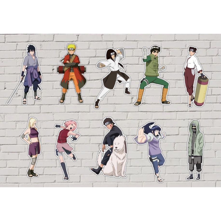30 Adesivo Naruto boruto 9 cm Alto Brilho festa decoração papel fotografico