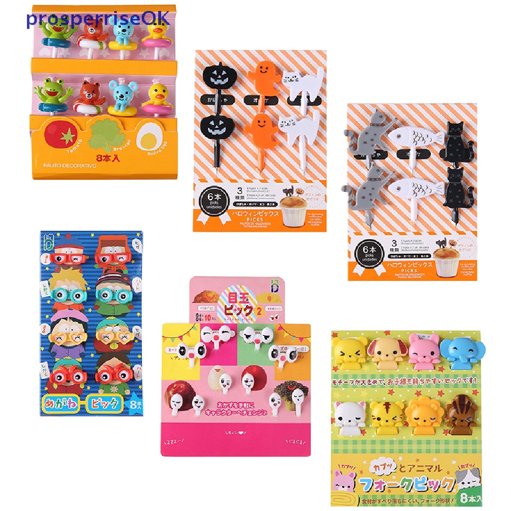 [newpros] Garfo De Frutas De Desenho Animado Animal Para Crianças Lanches Bolo Sobremesa Comida [pubr] em Oferta na Shopee