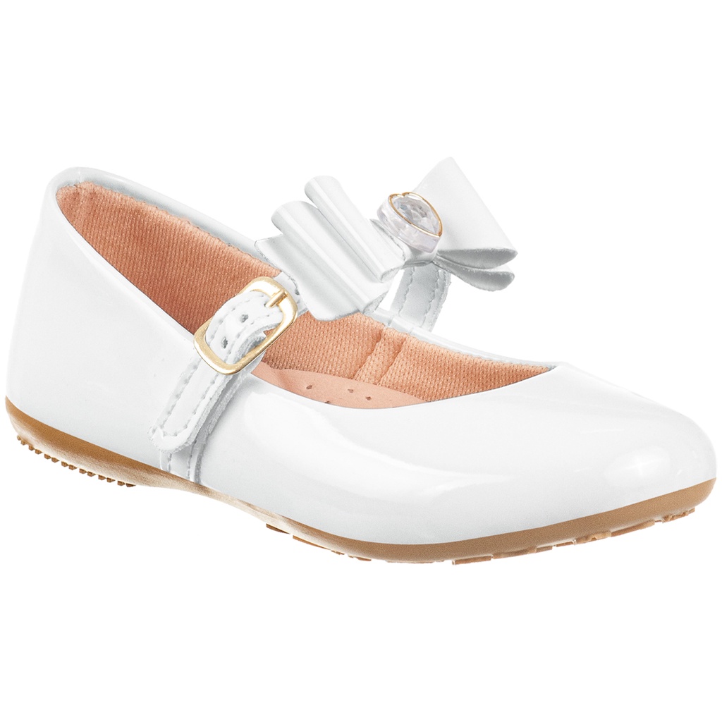 Sapatilha Infantil Sapato Laço Brilho Pérola Coração Leve Boneca Bebê Salomé Menina Rasteira Confortável Macio Daminha em Oferta na Shopee