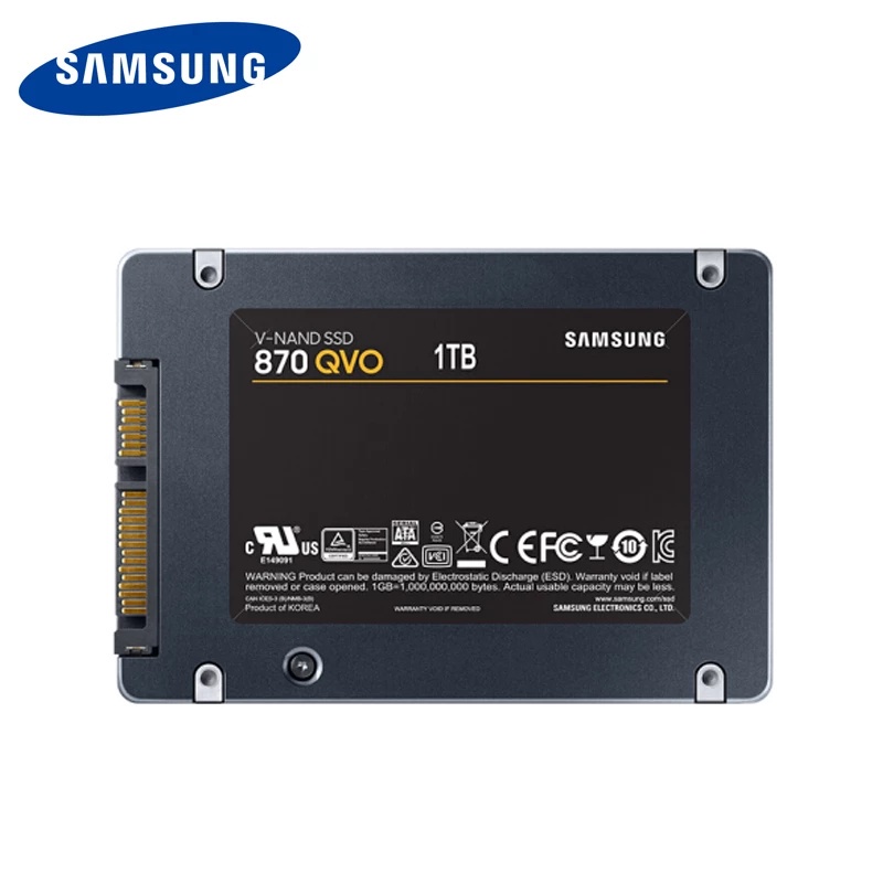 Samsung QVO 870 QLC HD SSD NAND 2TB/1TB/500GB SATA III 2.5 " Unidade Interna De Estado Sólido Para Notebook PC Portátil