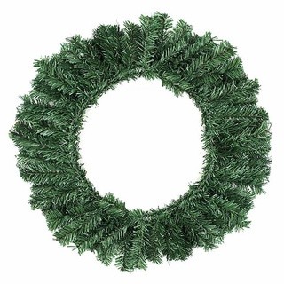Guirlanda de Natal 40cm Crua Sem Enfeites Monte sua Decoração Natalina Fim de Ano - Decoração