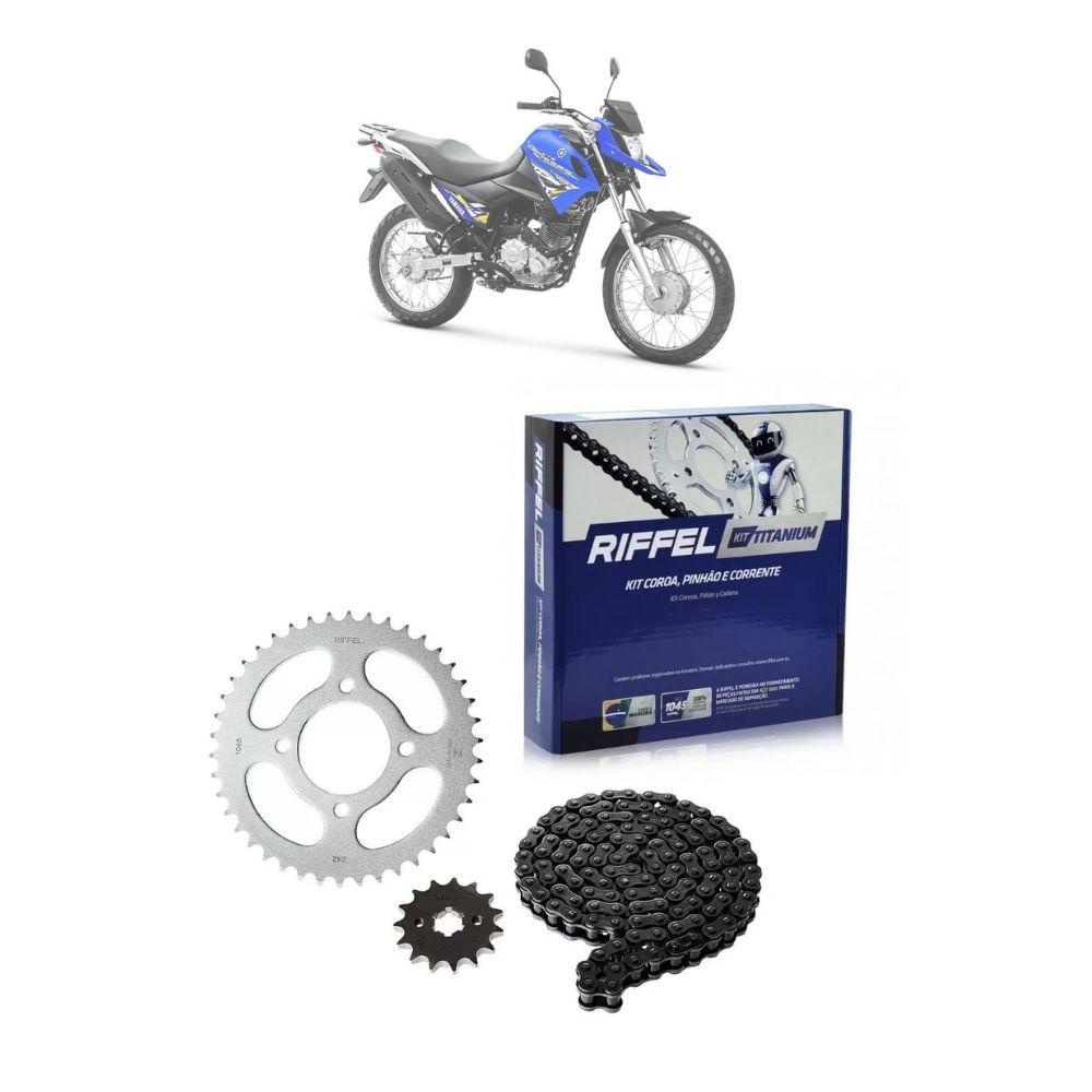 Kit Relação Transmissão Riffel 91161 XTZ 150 Crosser 2014-2022 em Oferta na Shopee