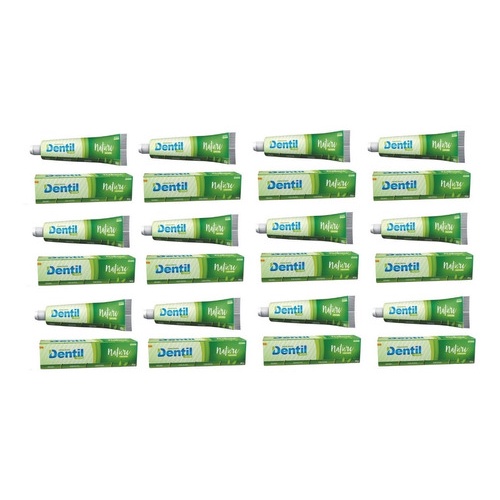 12 Creme Dental Dentil Vegano Nature C/ Stevia E Xilitol