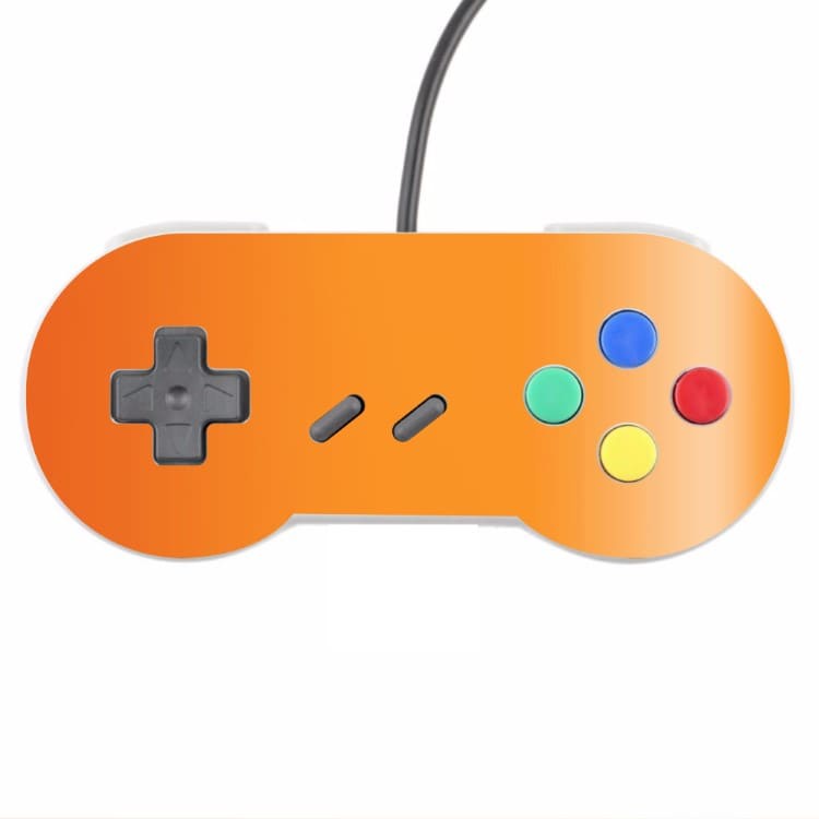 Skin Controle Snes Adesivo Nintendo Skin Pelicula Protetora Brilho Cor Laranja