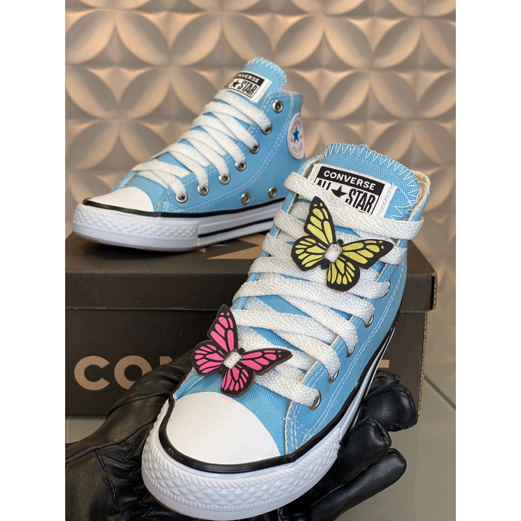 Botinha AllStar Borboleta Infantil Criança Lançamento | Shopee Brasil