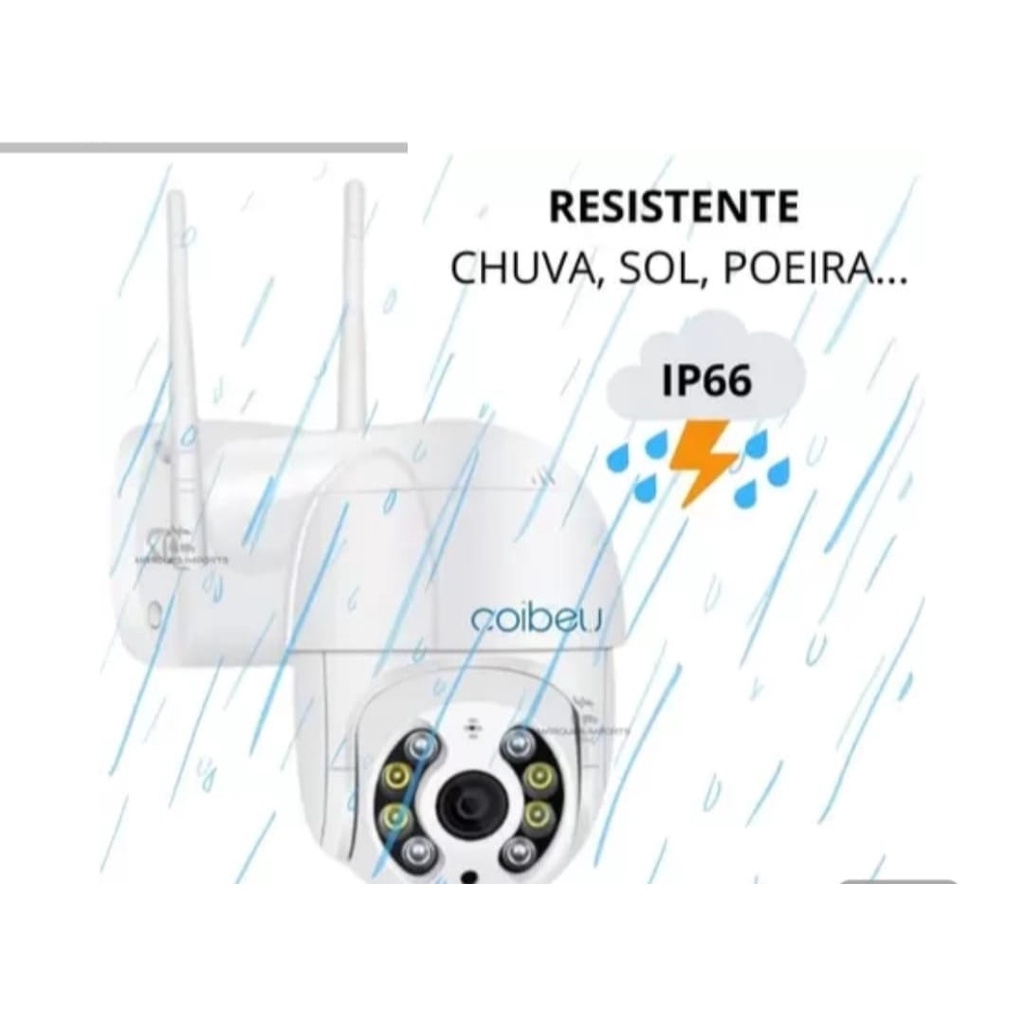 Camera Ip Externa A Prova Dagua Wifi Hd 360 Graus Barata - Afc