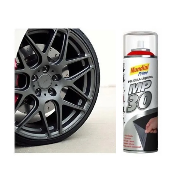 Envelopamento Liquido Spray Grafite Metalico 500ml