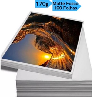 Papel Fotográfico Matte Fosco Foto 170g A4 100 Folhas Premium MASTERPRINT em Oferta na Shopee