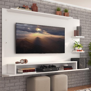 Painel para TV até 60 Polegadas Madesa Alfa com Nicho - Branco em Oferta na Shopee