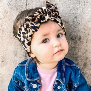 Nova Chegada Crianças Leopardo Estampa De Lenço De Cabeça Bebê Aba Larga Faixa De Cabelo De
