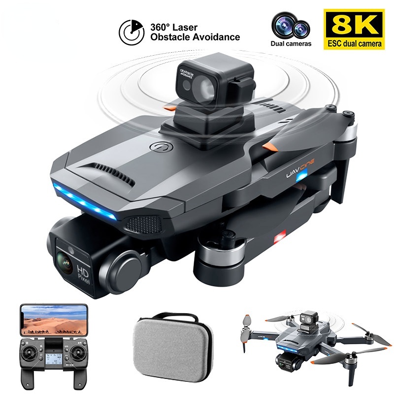 Novo K918 MAX GPS Drone 4K Evitar Obstáculos Profissional 8K Câmera DualHD Sem Escovas Dobrável Quadricóptero RC Distância 1200M