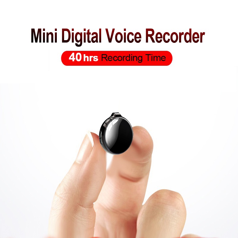 Mini Gravador De Voz Digital Ativado Inteligente , 40 Horas De Longo Tempo De Gravação , Reprodutor De Música MP3 De Lig
