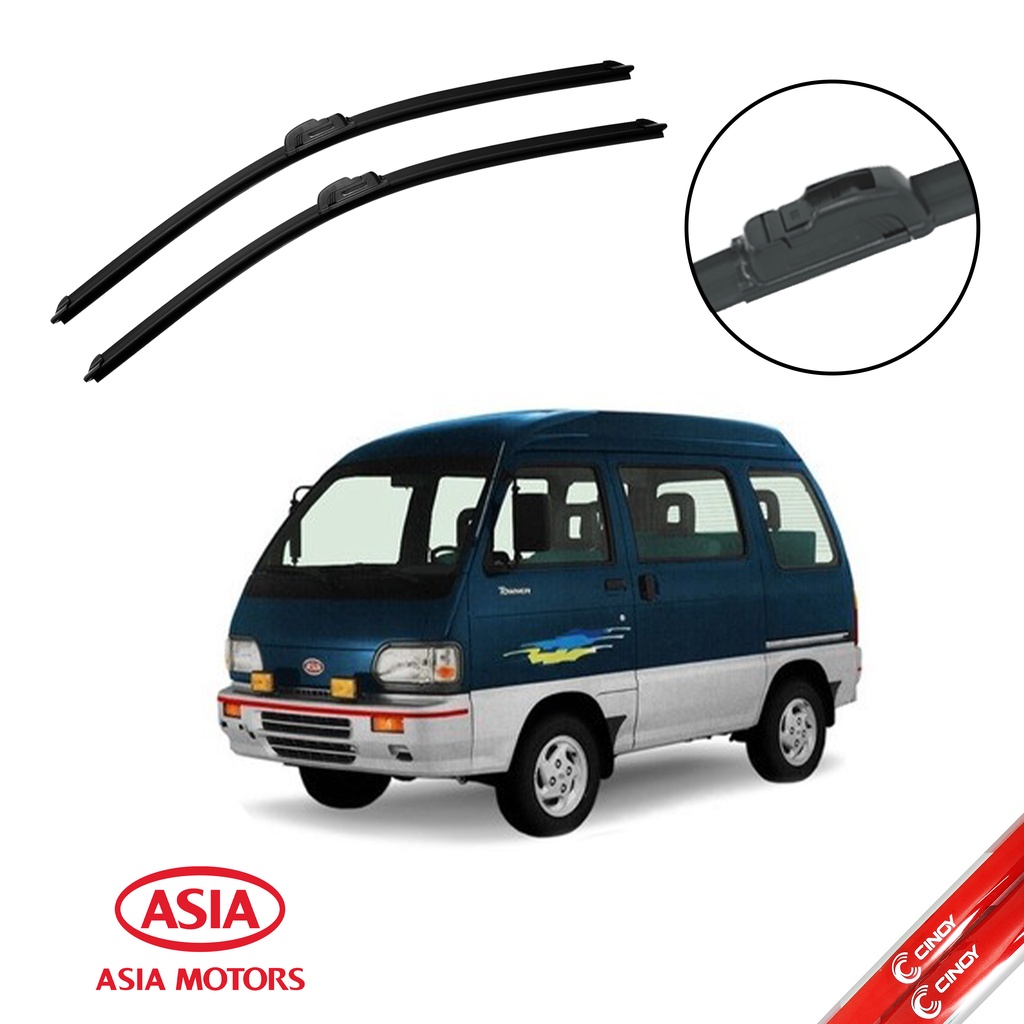 Par Limpador Palheta Paleta Parabrisa Dianteiro Original Asia Motors Towner Truck 1993 a 2003