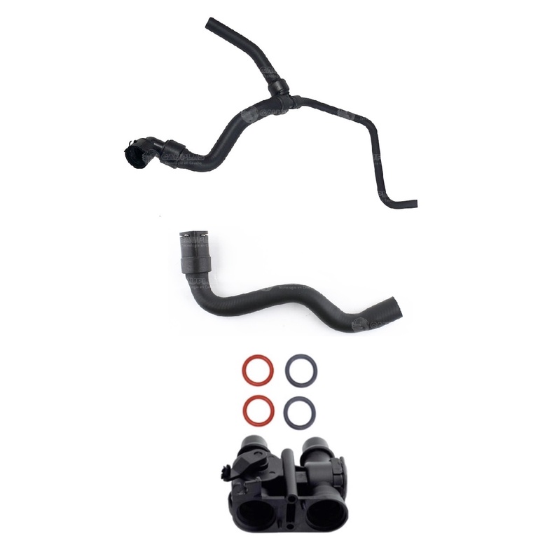 Conjunto Válvula Ar Quente + 2 Tubeiras Chevrolet Montana 1.8 8v - 93378097