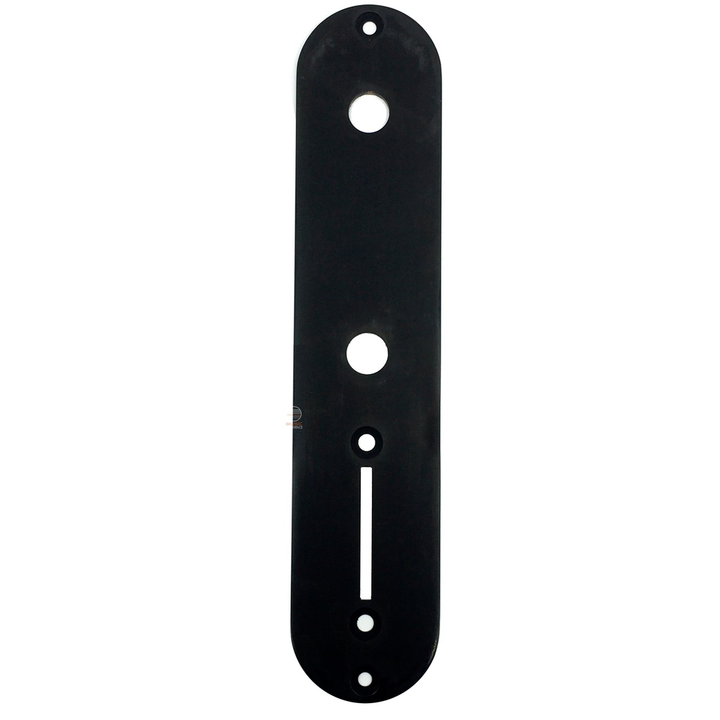 Control plate guitarra Telecaster preto Escudo metal TEWP
