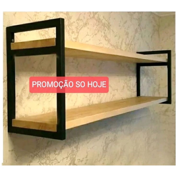 Nicho industrial com prateleira Rack