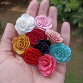 10 Apliques - Flor de Poliéster 2,5cm em Oferta na Shopee
